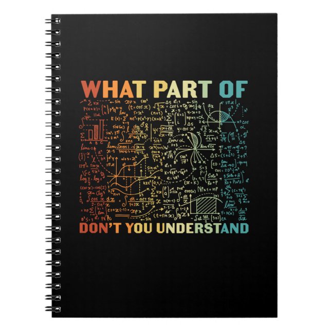 Math Teacher vilken del av matematik Anteckningsbok (Framsidan)