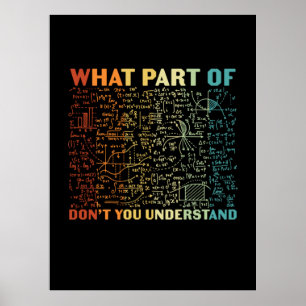 Math Teacher vilken del av matematik Poster
