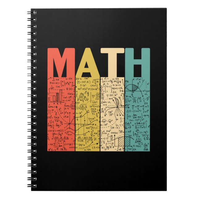 Math Teacher Vintage Math Definition Anteckningsbok (Framsidan)