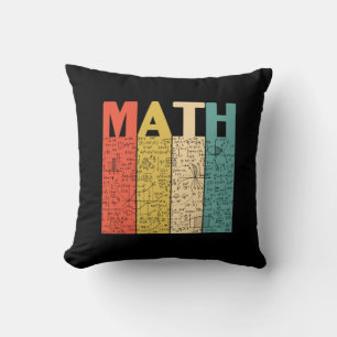 Math Teacher Vintage Math Definition Kudde