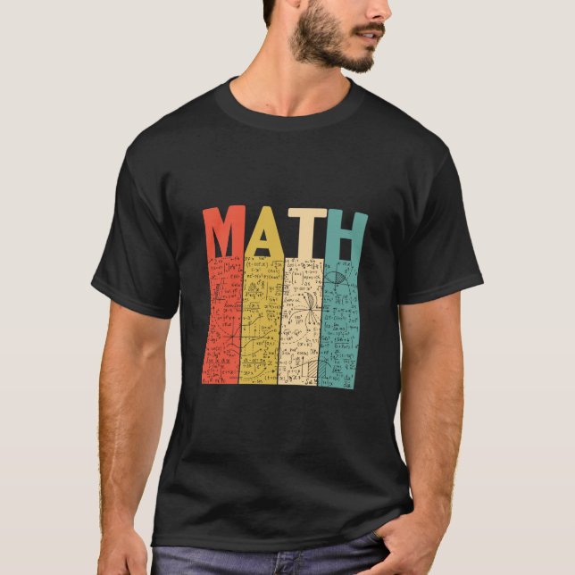 Math Teacher Vintage Math Definition T Shirt (Framsida)