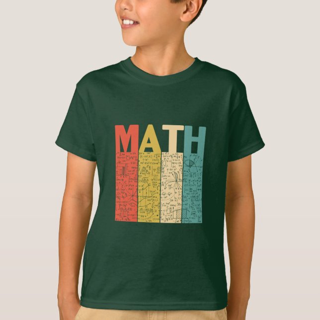 Math Teacher Vintage Math Definition T Shirt (Framsida)