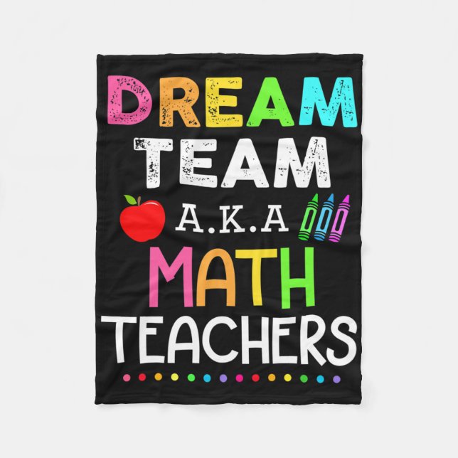 Math Teachers Dröm Team AKA Math Teachers Ck Till  Fleecefilt (Framsidan)