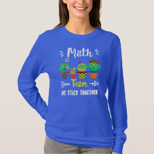 Math Team Funny School Cactus Crew Math Teacher T Shirt