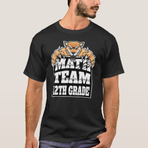 Math Team Teacher 12:e Klass Studenter Jaguars Pan T Shirt