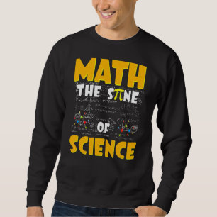 Math the Sine of Science Math Teacher Lång Ärmad Tröja