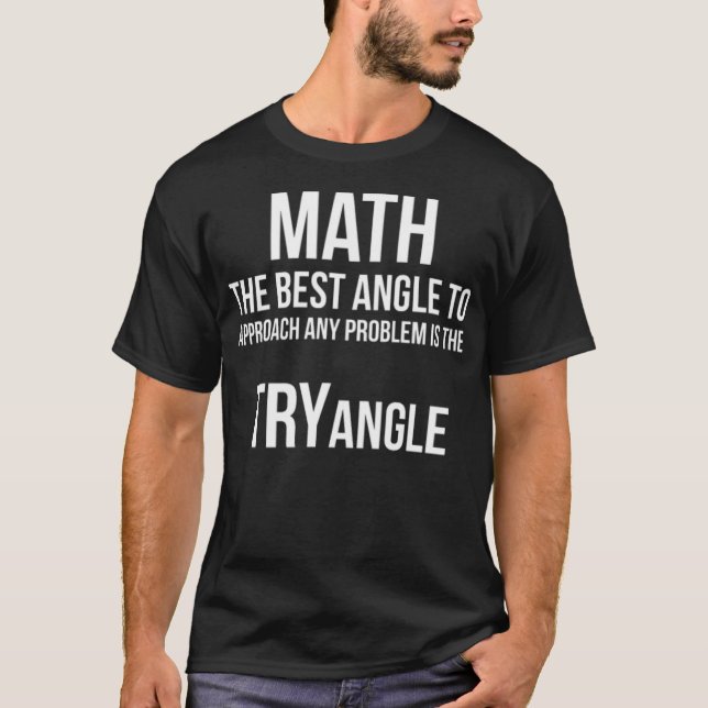 Math Tryangle Funny Geek ranch land T Shirt (Framsida)