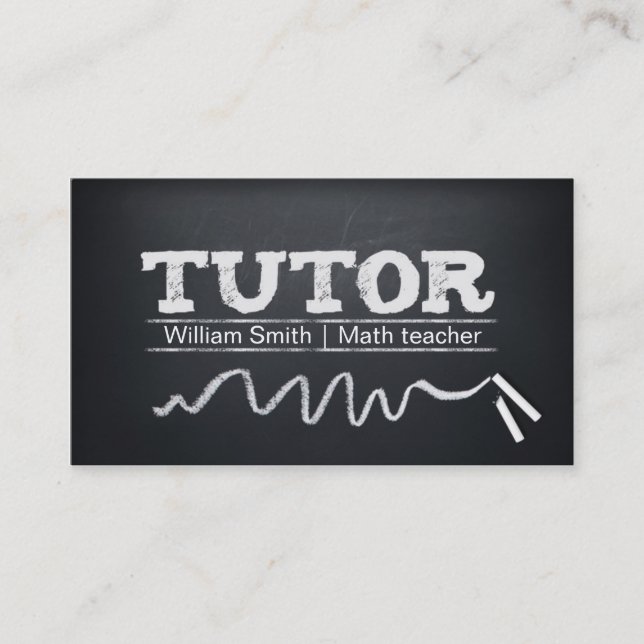 Math Tutor / Any Tutor Visitkort (Framsida)