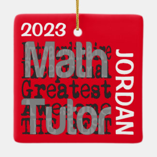 Math Tutor Extraordinaire ANPASSNINGSBAR Julgransprydnad Keramik