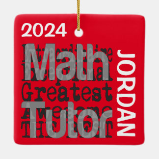 Math Tutor Extraordinaire ANPASSNINGSBAR Julgransprydnad Keramik