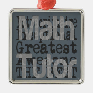 Math Tutor Extraordinaire Julgransprydnad Metall
