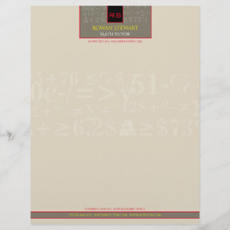 Math Tutor Letterhead Brevhuvud