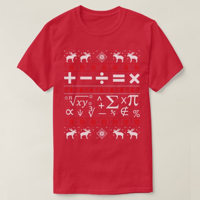 Math Ugly jul Sweater T Shirt (Design framsida)