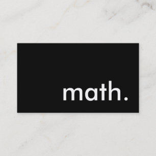 math. visitkort