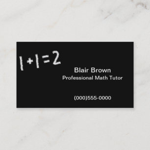 "Math" visitkort