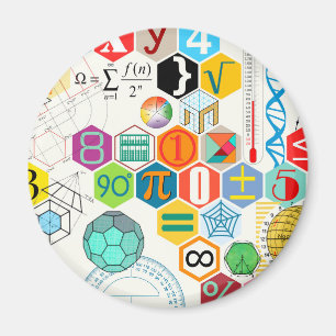 Math (vit) magnet