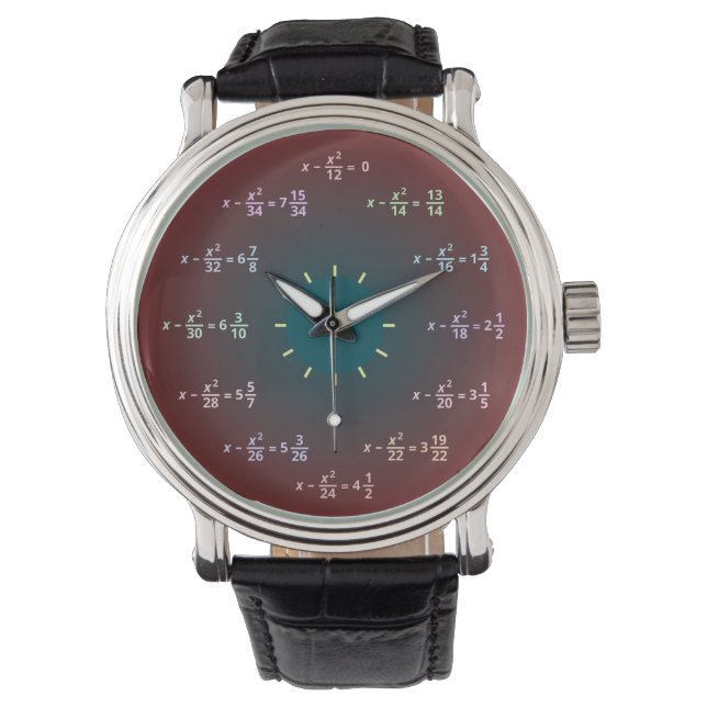 Math Watch (AM-PM) Armbandsur (Framsida)