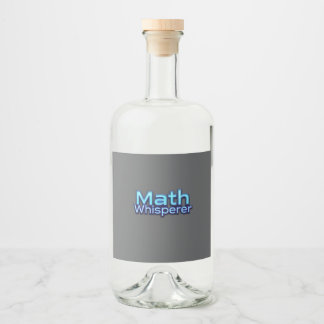 Math Whispere Spritflaskor Etikett