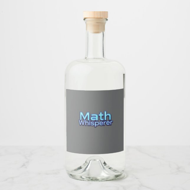 Math Whispere Spritflaskor Etikett (Framsida)