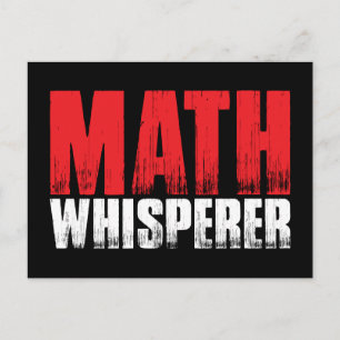 Math Whisperer Postcards Vykort