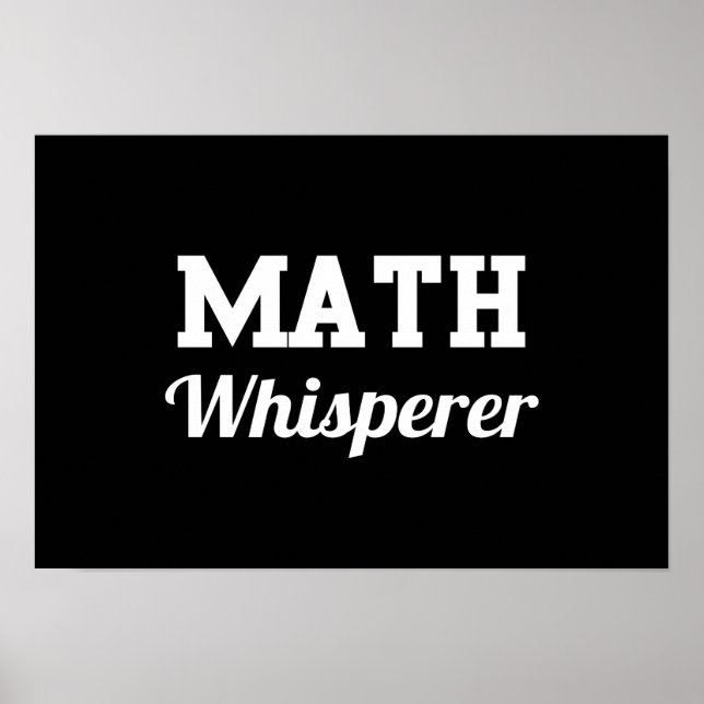 Math Whisperer Poster (Framsidan)
