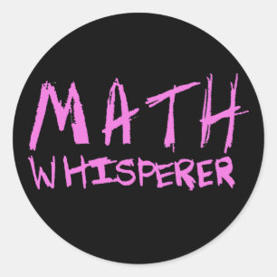 Math Whisperer Runt Klistermärke