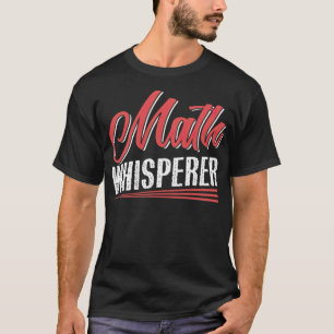 Math Whisperer stort rött tänkande T Shirt