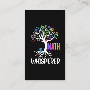 Math Whisperer Träd Math Educator Algebra Nerds Visitkort