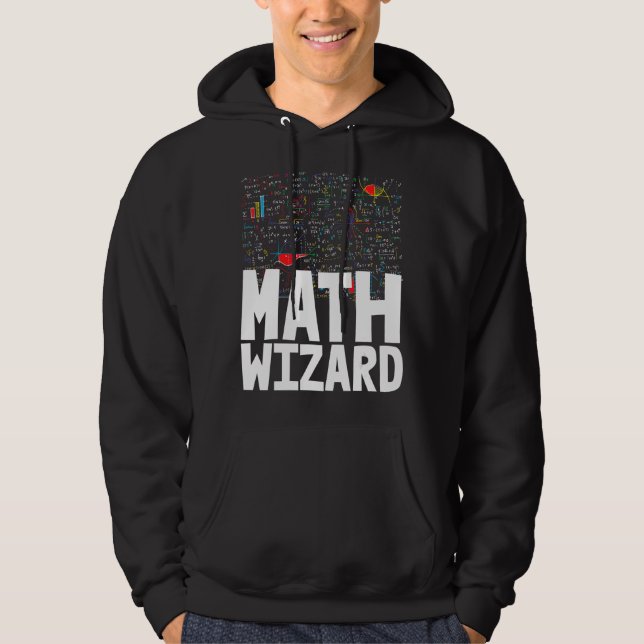 Math Wizard Småbarn Mathletics Birthday Hoodie (Framsida)