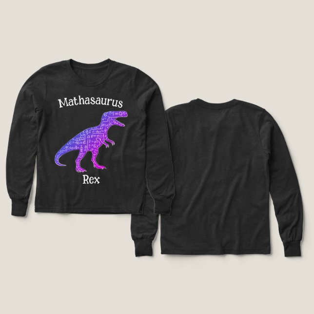 Mathasaurus Rex T Shirt (Design framsida och baksida)