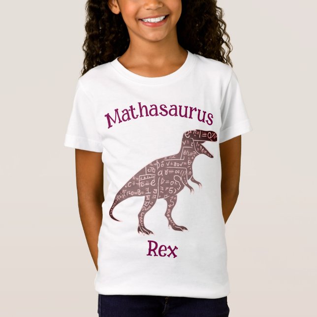 Mathasaurus Rex T Shirt (Framsida)