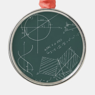 Mathblackboard Julgransprydnad Metall