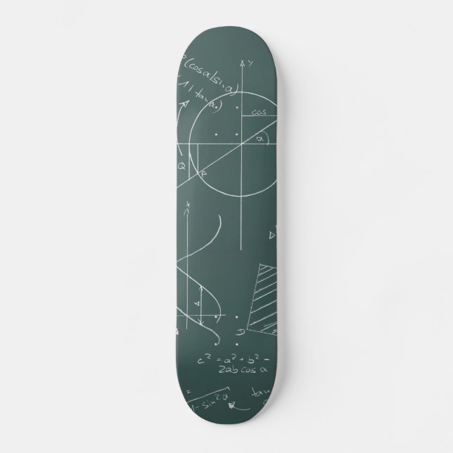 Mathblackboard Old School Skateboard Bräda 18 Cm (Framsida)