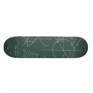 Mathblackboard Old School Skateboard Bräda 18 Cm