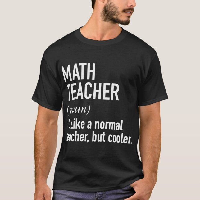 Matheacher Definierade vänner T Shirt (Framsida)