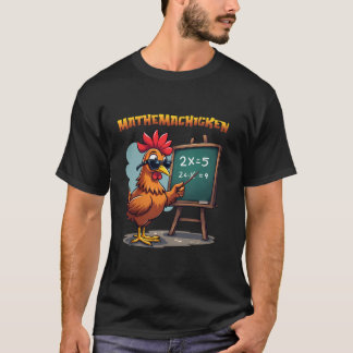 Mathemachicken Chicken Math Teacher Funny Farmer T Shirt