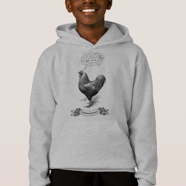 Mathemachicken Funny Math Chicken Pun Joke T Shirt (Framsida)