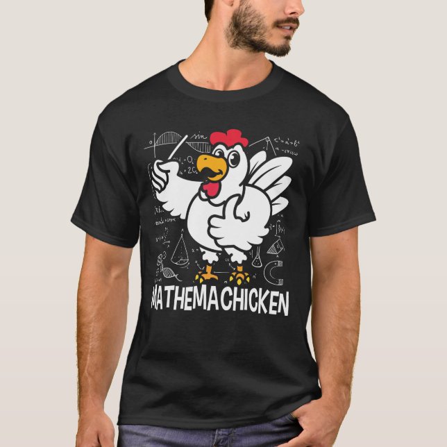 Mathemachicken - Funny Math T Shirt (Framsida)
