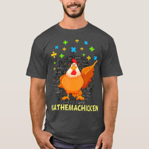 Mathemachicken-läraren Math Älskare Funny T Shirt
