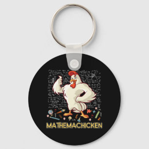 Mathemachicken Math Älskare Funny Chicken Nyckelring