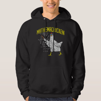 Mathemachicken Math Nerd Algebra Teacher Chicken Hoodie