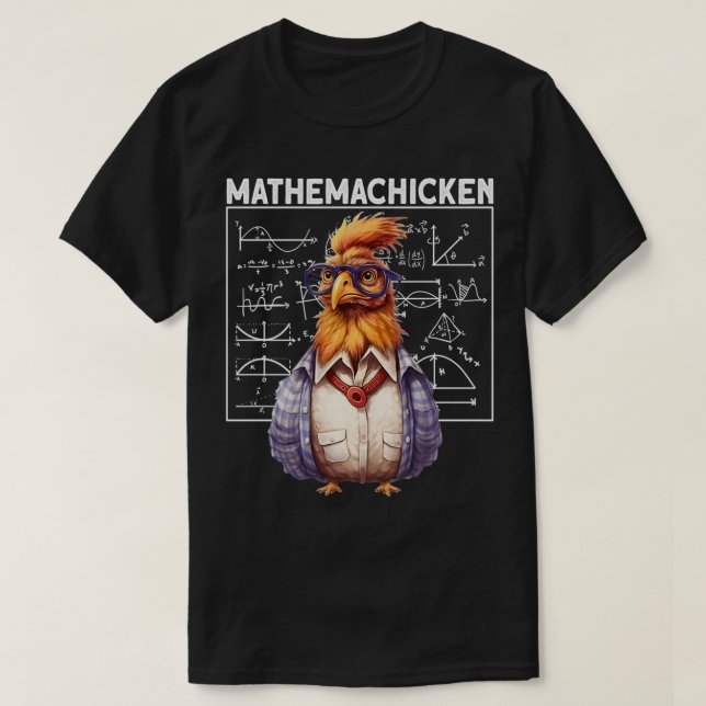 Mathemachicken Math T Shirt (Design framsida)