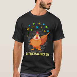 Mathemachicken Teacher Math Älskare Funny Chicken T Shirt