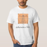 Mathematica man t shirt<br><div class="desc">Den Da Vinci manen på enhet cirklar</div>