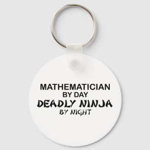 Mathematician dödliga Ninja vid natt Nyckelring