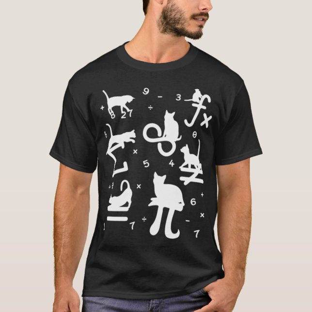 Mathematician Math Funny Cat Lover Gift-barn T Shirt (Framsida)