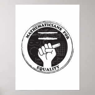 Mathematicians för jämställdhetaffisch poster