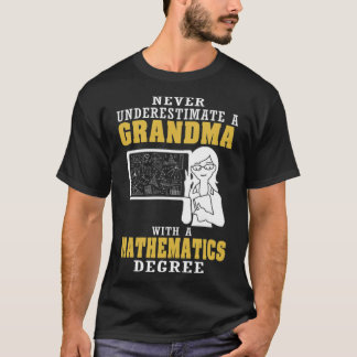 Mathematics Grandma western mustang T Shirt