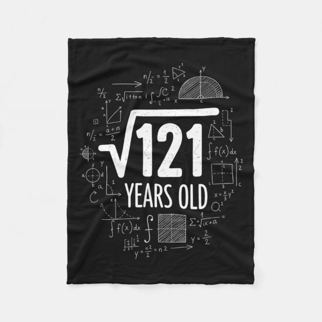 Mathematics Square Root 121 Years Old, Funny Math  Fleecefilt (Framsidan)