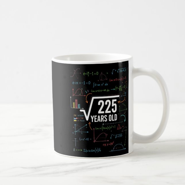 Mathematics Square Root 225 Years Old, Funny Math  Kaffemugg (Höger)